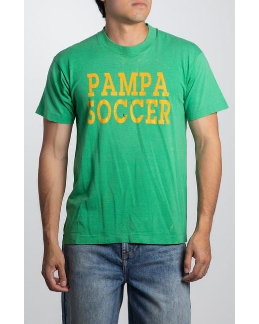 Elwood Green Vintage Pampa Soccer Tee for men