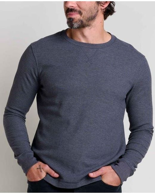 Toad & Co. Framer Ii Long Sleeve Crew in Blue for Men | Lyst