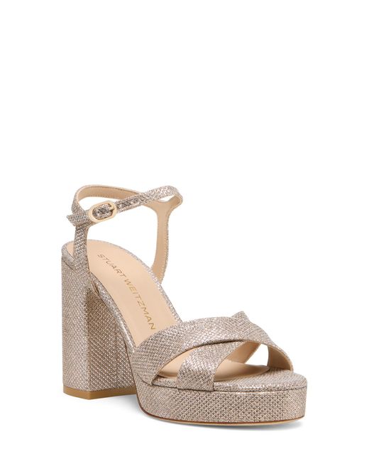 Stuart Weitzman Metallic Dayna Platform Sandal