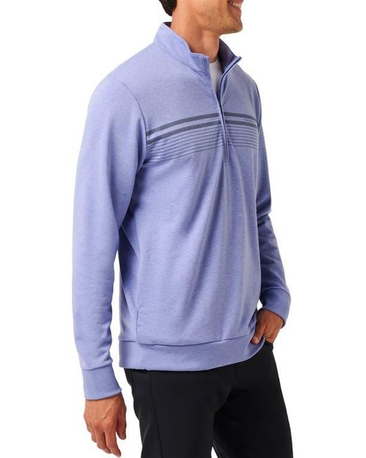 Travis Mathew Blue Moonlighter Half Zip Pullover for men