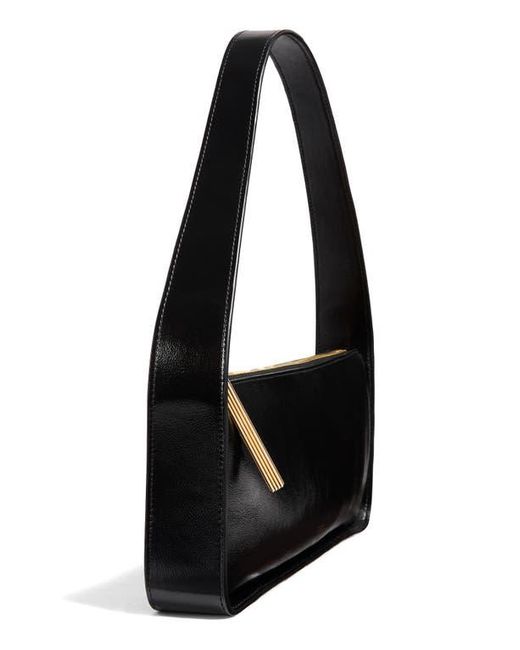 Khaite Black Lori Baguette Leather Shoulder Bag