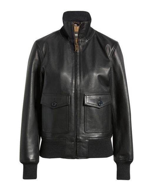 Schott Nyc Black Leather Flight Jacket