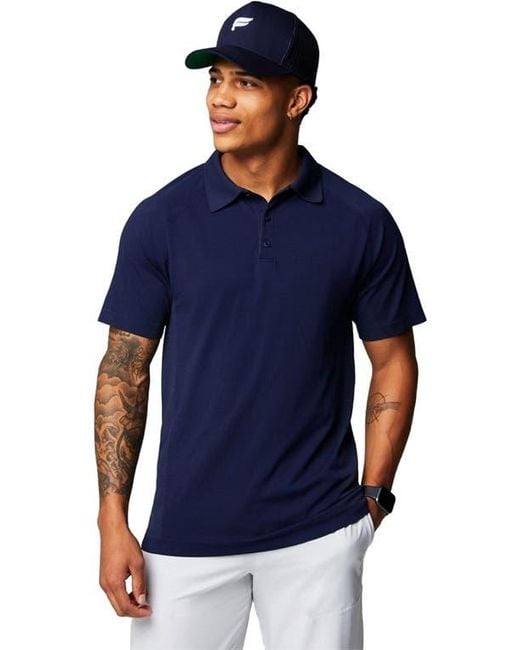 Fabletics Blue The Training Day Polo for men