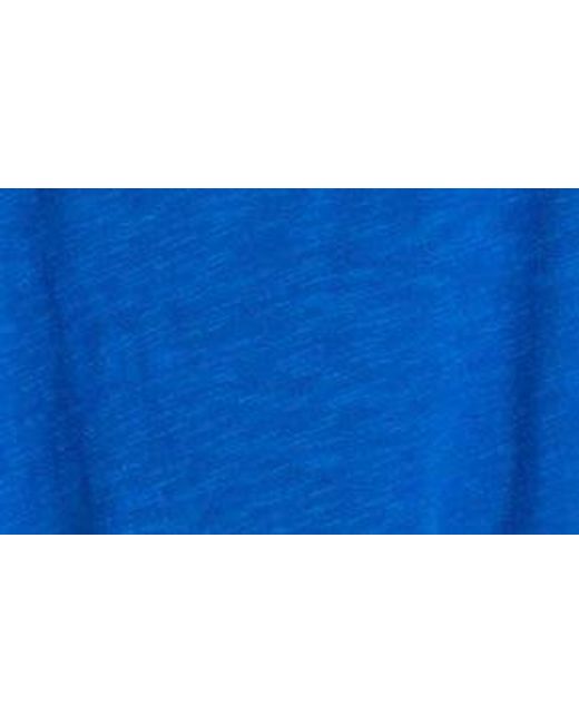 Caslon Blue Caslon(r) Short Sleeve V-neck T-shirt