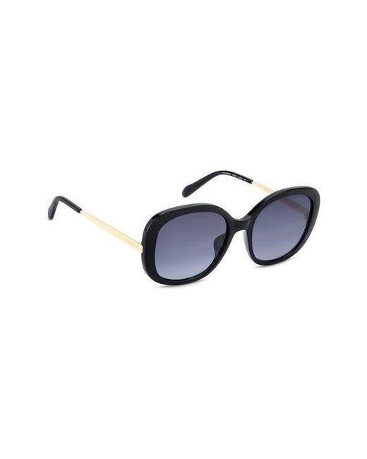 Fossil Blue 56M Gradient Oval Sunglasses