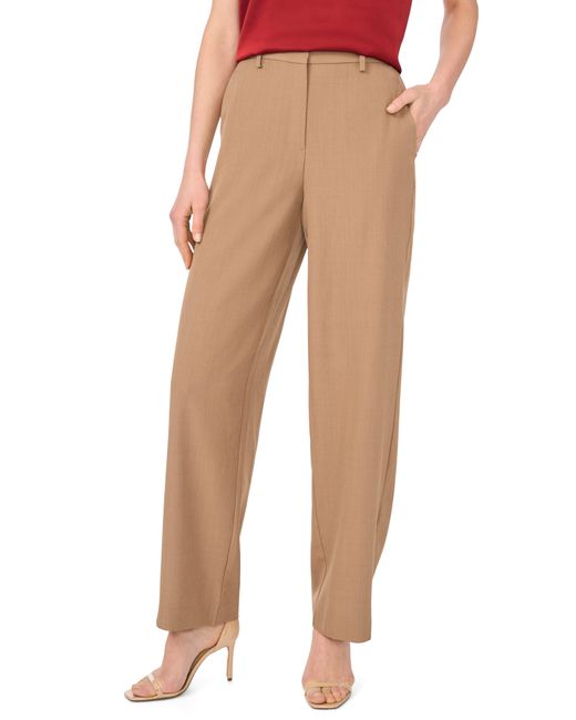 Vince Camuto Natural Flat Front Pants