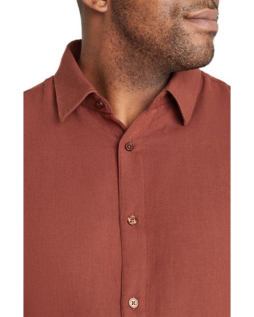 Johnny Bigg Red Smart Button-up Shirt for men