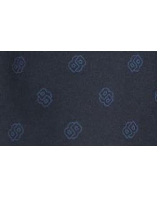 Boss Blue Relax Cotton Pajama Shorts for men