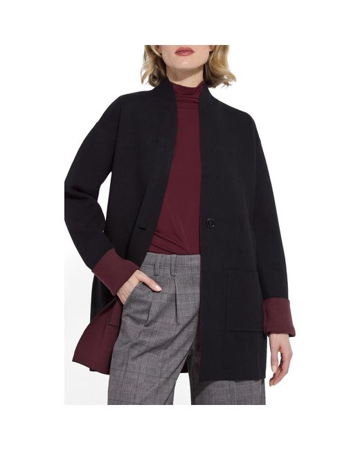 Lyssé Black Nicolette Double Knit Cardigan