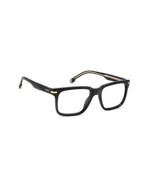 Carrera Black 54Mm Rectangular Optical Glasses for men