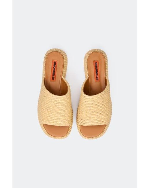 Simon Miller White Raffia Cloudy Platform