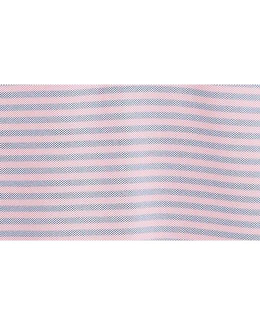 Johnnie-o Purple Stetsons Stripe Performance Polo for men