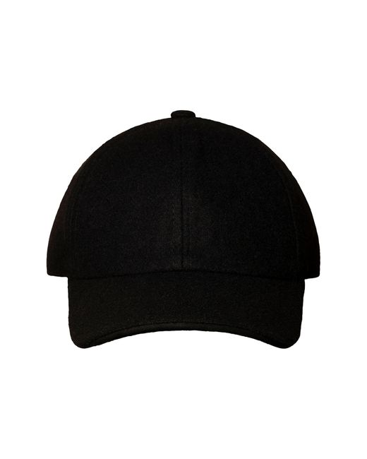 Eton Wool Blend Baseball Cap in Black for Men Lyst
