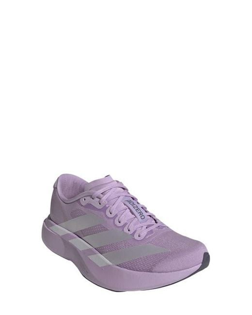 Adidas Purple Adizero Evo Sl Running Shoe