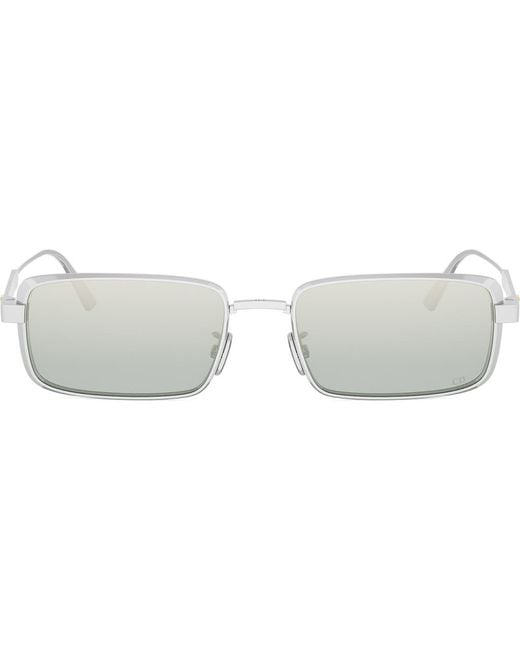Dior Gray Cannage S2U Rectangular Sunglasses