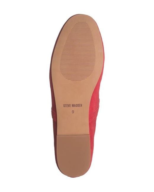 Steve Madden Red Dreaming Mary Jane Flat