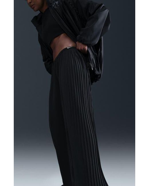 Nike Black Pleated Wide Leg Pants