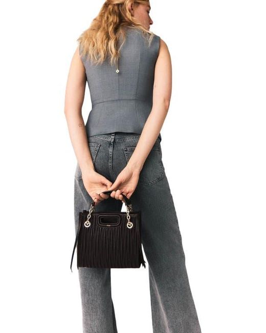 Maje Gray Jewel-Button Tailored Jacket