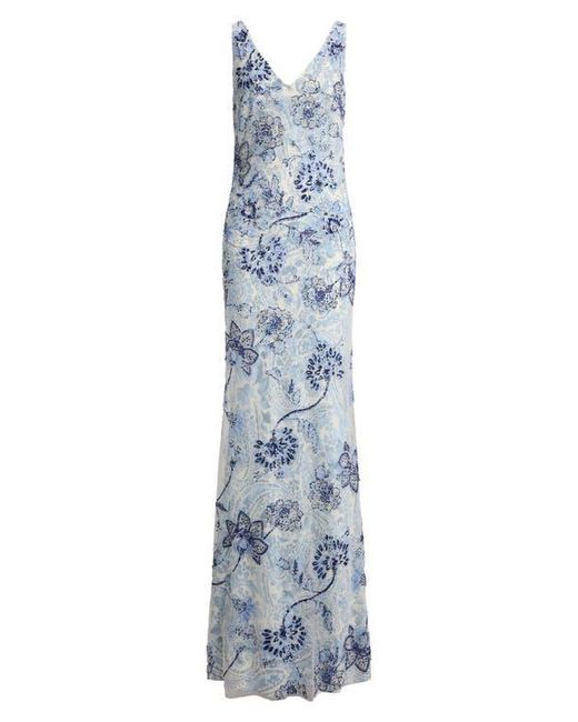 ralph lauren floral mesh dress Ralph Lauren Women's Sequined Floral Mesh Dress