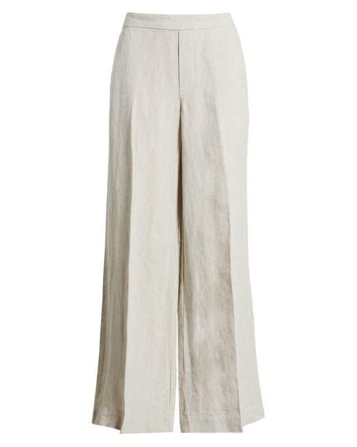 Madewell White The Easy Linen Pull-On Pants