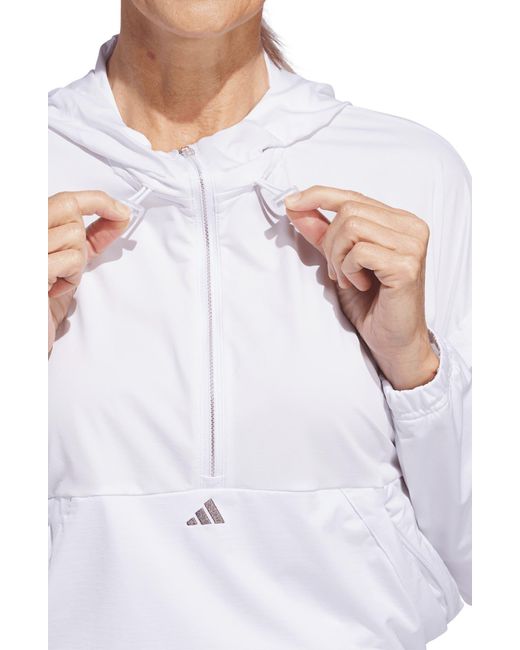 Adidas Originals White Ultimate365 Twistknit Performance Zip-up Golf Hoodie