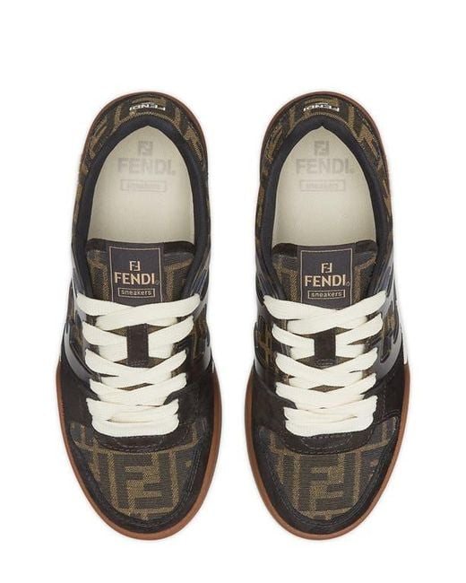 Fendi Black Ff Match Sneaker for men