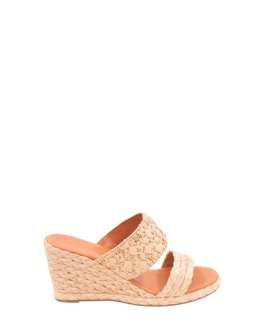 Andre Assous Pink Nolita Wedge Slide Sandal