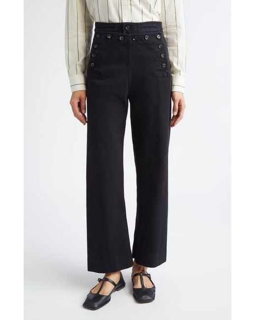 Bode Black Denim Sailor Trousers