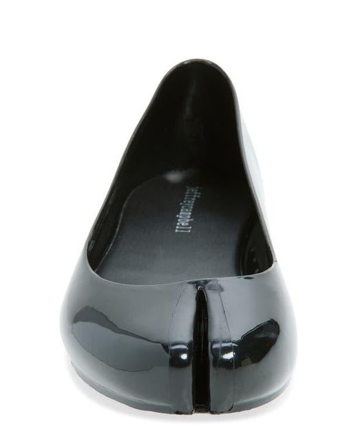 Jeffrey Campbell Black Fixed Split Toe Jelly Flat