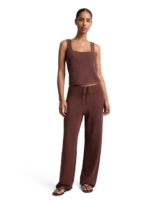 Onia Red Knit Drawstring Pant