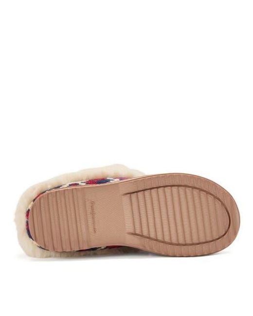 Dearfoams Multicolor Hannah Festive Knit Clog Slipper