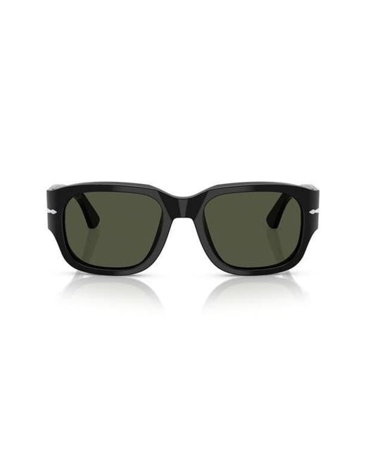 Persol Green 52Mm Square Sunglasses