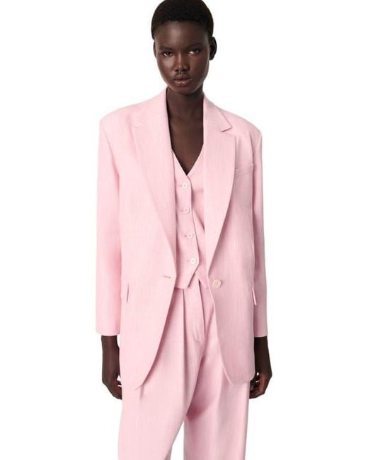 Maje Pink Suit Vest