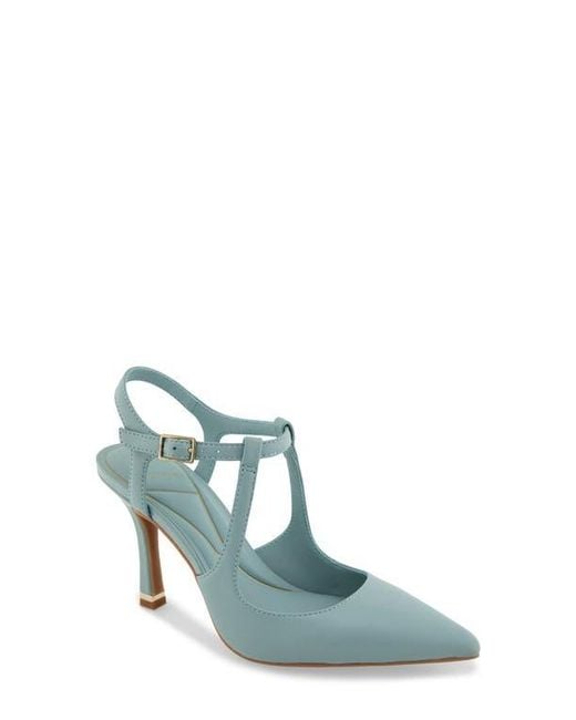 Kenneth Cole Green Romi Ankle Strap Pointed Toe Pump