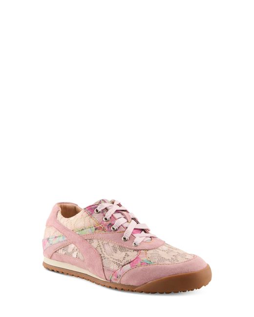 Spring Step Pink Wave Hello Sneaker