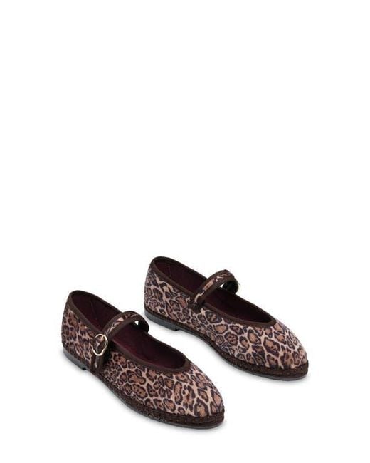 Flabelus Brown Pierre Mary Jane Flat