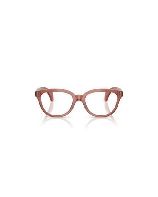 Moncler Pink 50Mm Rectangle Optical Glasses
