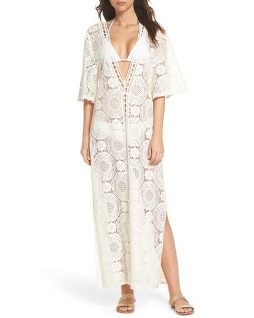 Lyst Chelsea28 Lace Cover Up Maxi Dress Chelsea28 Multicolor Lace Cover Up Maxi Dress Lyst
