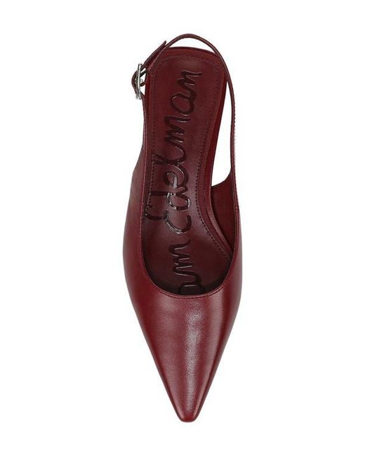 Sam Edelman Red Netty Slingback Pointed Toe Flat