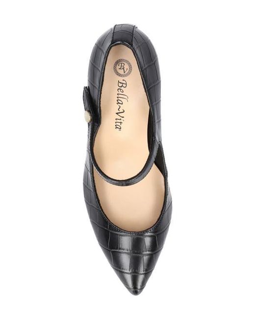 Bella Vita Black Lainey Pointed Toe Pump