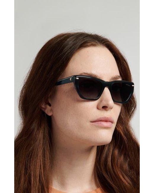 Carrera Black 52Mm Rectangular Sunglasses