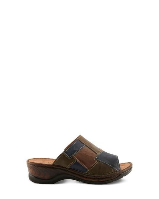 Spring Step Brown Nivara Slide Sandal