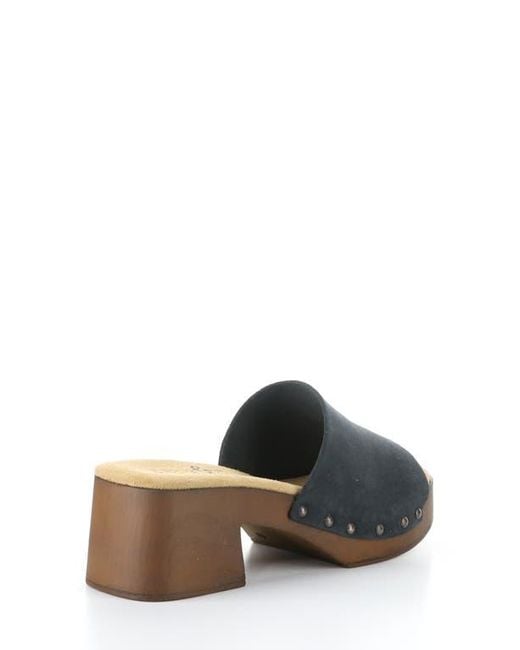 Bos. & Co. Gray Marly Platform Slide Sandal