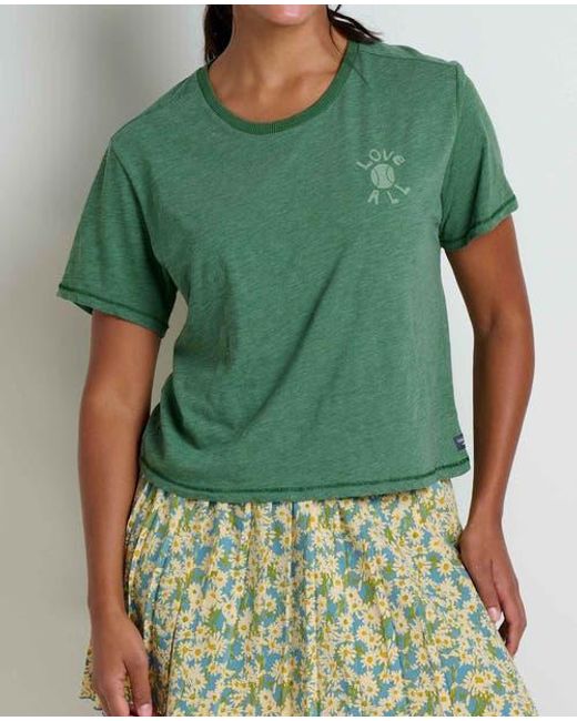 Toad & Co. Green Boundless Jersey Short Sleeve Crew