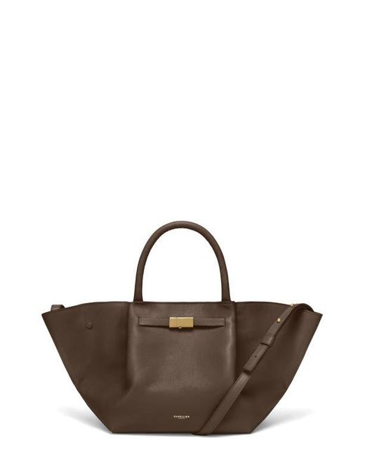 DeMellier London Brown New York Leather East/West Midi Tote
