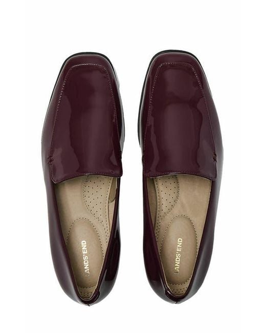 Lands' End Women's Brown Classic Leather Loafers