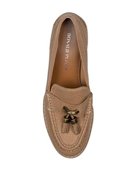 Donald J Pliner Brown Mirabel Tassel Loafer