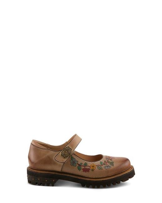 Spring Step Brown Danuella Platform Mary Jane