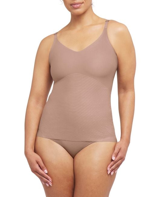 Spanx White Spanxshape Invisible Cotton Blend Cami