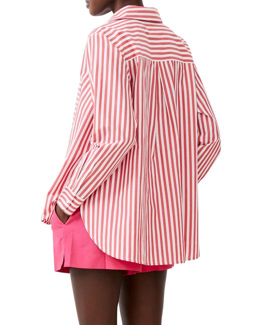French Connection Red Thick Stripe Shirt